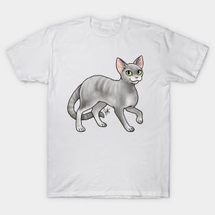 Cat - Devon Rex - Gray T-Shirt